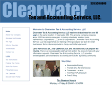 Tablet Screenshot of clearwatertax.net